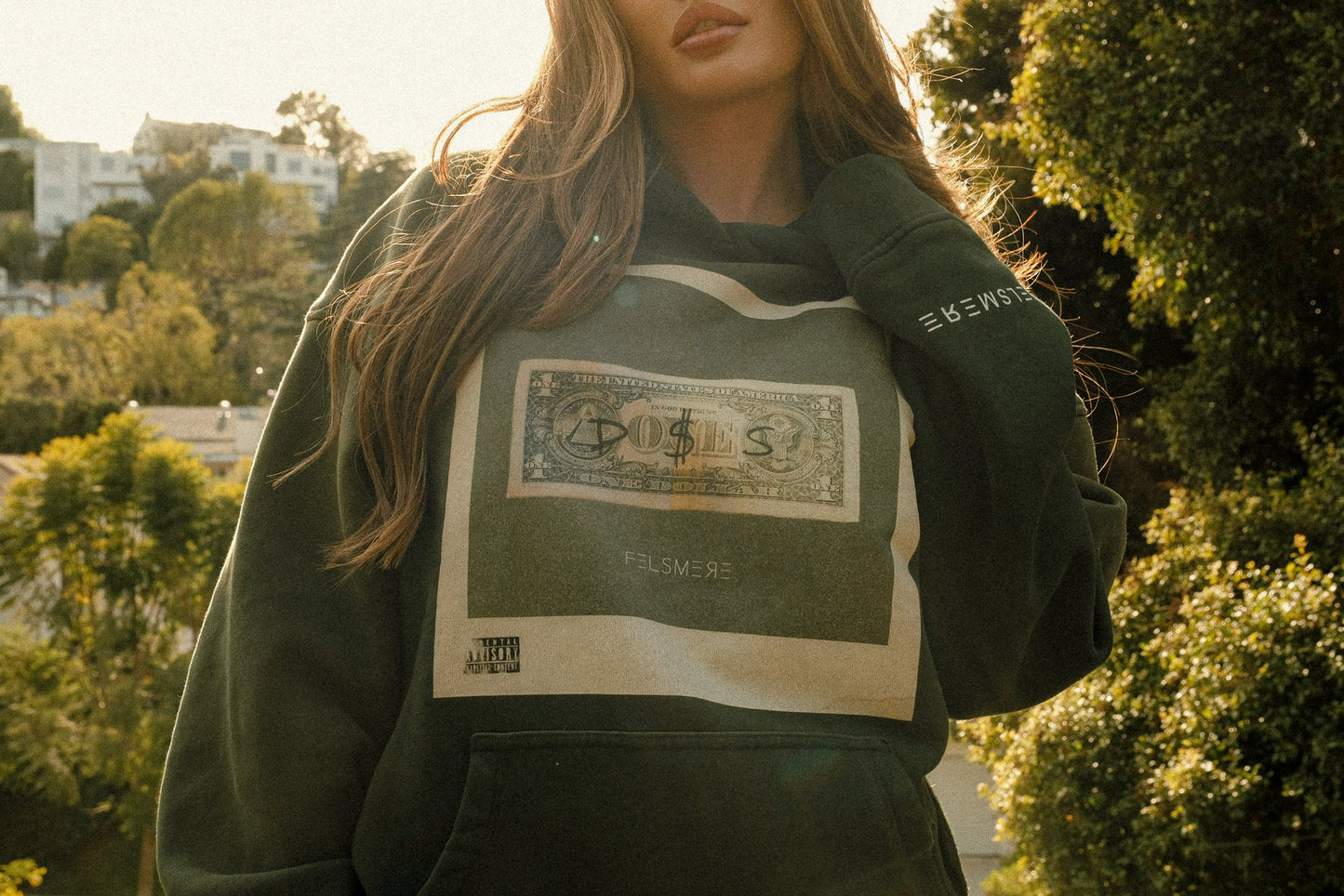 Custom 'Do$es' Hoodie - Green